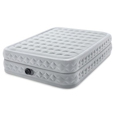 Intex 64489ED Dura Beam Supreme Air Flow Air Mattress with Built In Pump, Queen