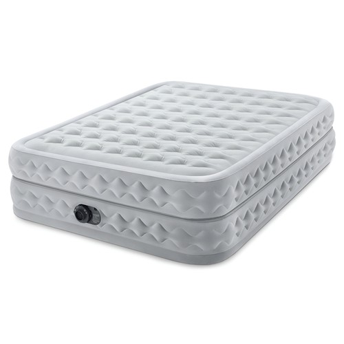 Intex 64489ED Dura Beam Supreme Air Flow Air Mattress with Built In Pump, Queen - Picture 1 of 10
