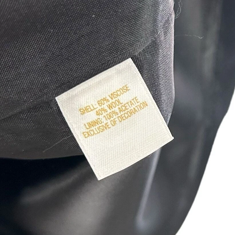 Abito a tubino Kate Spade Genniva nero impreziosito da perline scollo a V misto lana piccolo