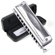 Chromatic Harmonica Valveless for Kids Adult Beginners 10 Hole Harmonica Key ...