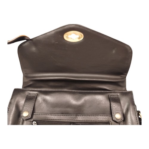Dooney & Bourke Vintage Umhängetasche schwarz Allwetter Leder wandelbar - Bild 12 von 13