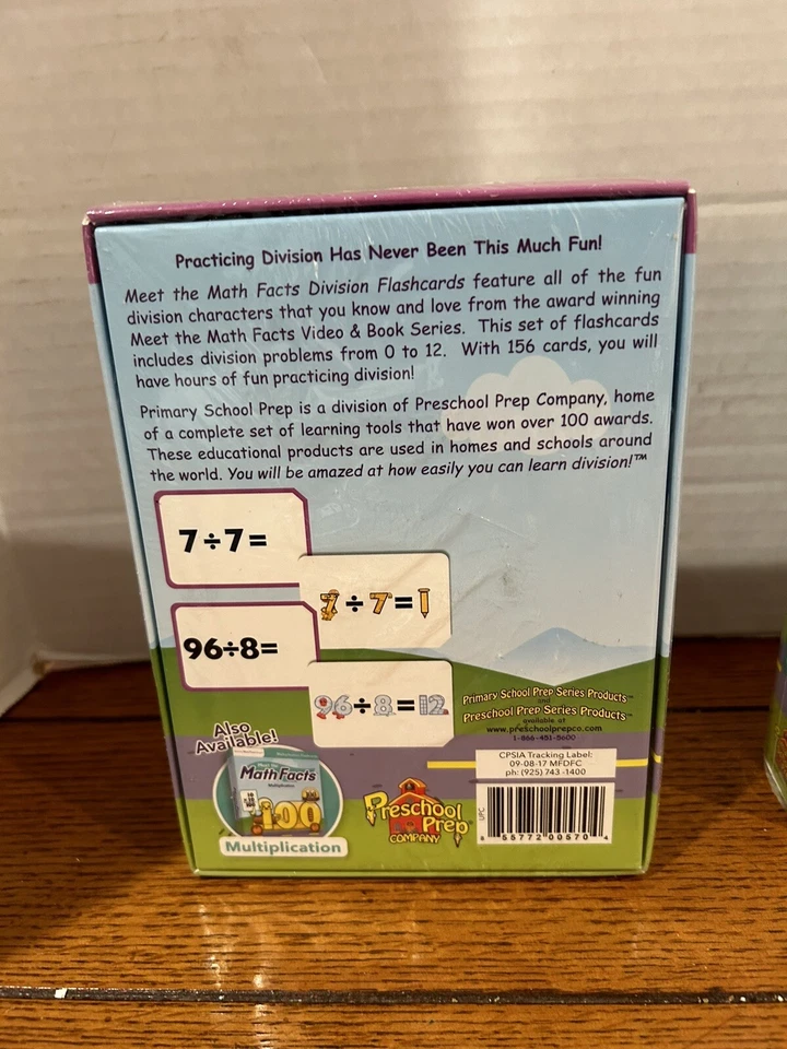 Meet the Math Facts - Multiplication 100 & Division 45 Level P -FLASHCARDS SEAL - Image 4 of 4