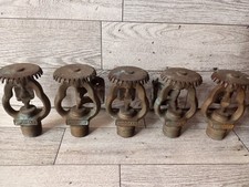 Hodgman  SSU2 Upright Spray Brass Ceiling Sprinkler Heads Lot D Model Vtg USA