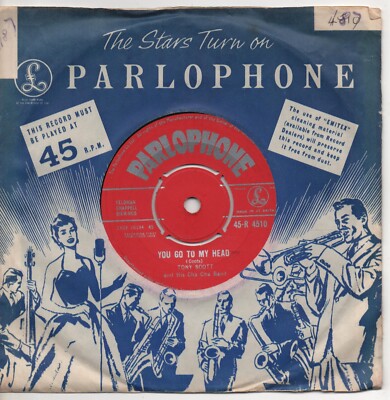 TONY SCOTT you go to my head*cha cha pop pop 1958 UK PARLOPHONE 7'' 45