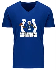 MENS V-NECK Anthony Richardson Indianapolis Indy Colts Logo Shirt