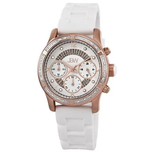 JBW Women's JB-6243-J Venus Rose Gold White Designer Silicone Diamond $1299