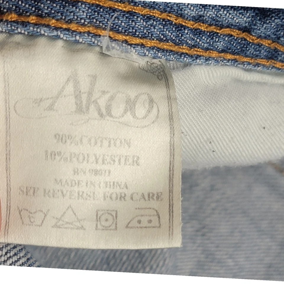Akoo Shorts Mens 44 Multicolor Urban Hip Hip Ti Denim Funky Party Festival Rock - Image 4 of 4