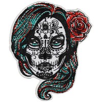 Mexican Skull Tattoo AufnäHer Totenkopf AufbüGler Biker Patch Rocker Applikation