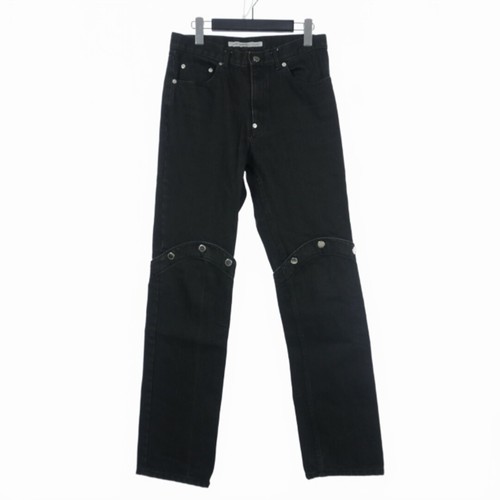 John Lawrence Sullivan 21AW Knee Button Jeans Denim 2way 46 Black Used 89cb67995