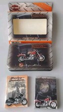HARLEY-DAVIDSON PLAYING CARDS TIN VINTAGE 1999 (2) DECKS HARLEY CARDS