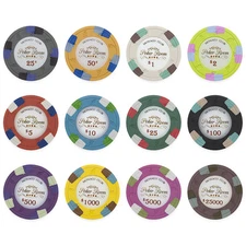 New Bulk Lot of 200 Monaco Club Poker Chips - Pick Denominations!