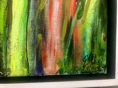 '' Pandanas Palm" Framed Original Acrylic Painting 53cms x 43cms - Picture 5 of 11