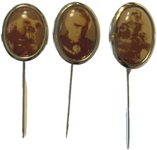 Battle Star Galactica Stick Pins 1978 Commander Adama Vintage Set of 3 NOS #2