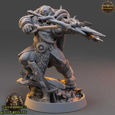 Orc Poler Gagg - Wargaming Miniatures Fantasy Monster 32mm Resin Figures