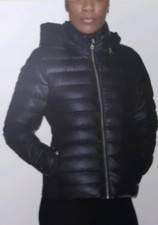 Bnwt Steve Madden Women's Down Showerproof Jacket, Black -  Size S  