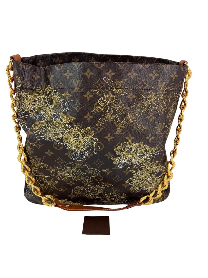 Bolso de Mano Louis Vuitton Dentelle Fersen Dorado Monograma Edición Limitada eBay Live Foto 2 de 4