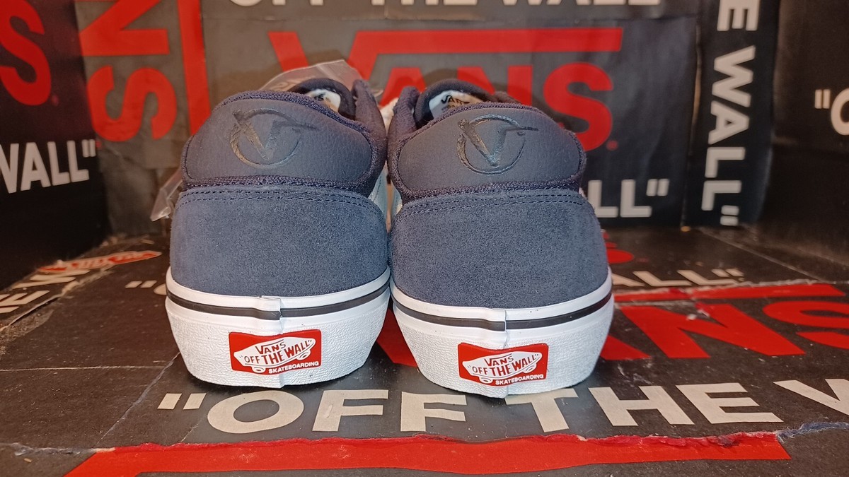 Vans Men\'s 8/Women\'s 9.5 Rowan Zorilla Dark Navy White Suede Canvas VN0A5JICCZP Vans Skate Rowan Navy/White | Skatestore main image 4