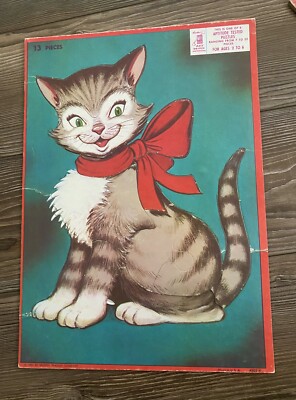1957 13 Piece Puzzle By Milton Bradley Made In USA. Used For Aptitude Testing