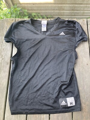 Adidas Men s Medium Black With White Colored Football Practice Jersey, Great