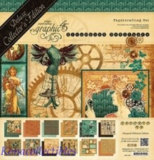 Deluxe Collector's Edition Graphic 45 STEAMPUNK Debutante 12 x 12 Bonus RETIRED