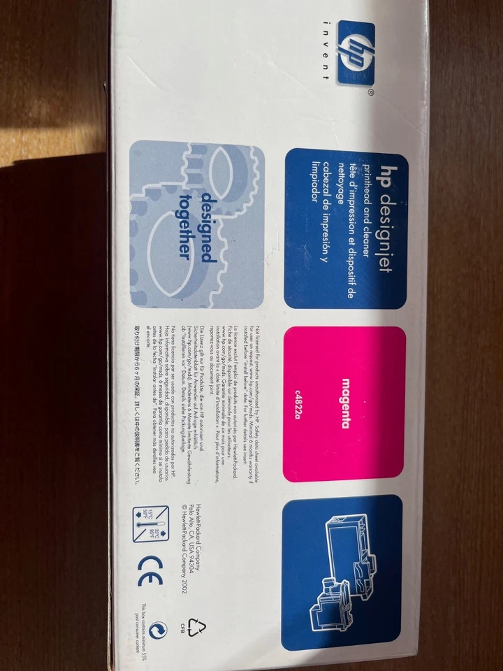 Genuine HP 80 Magenta Ink cartridge, Printhead and Cleaner C4892A - Image 4 of 4