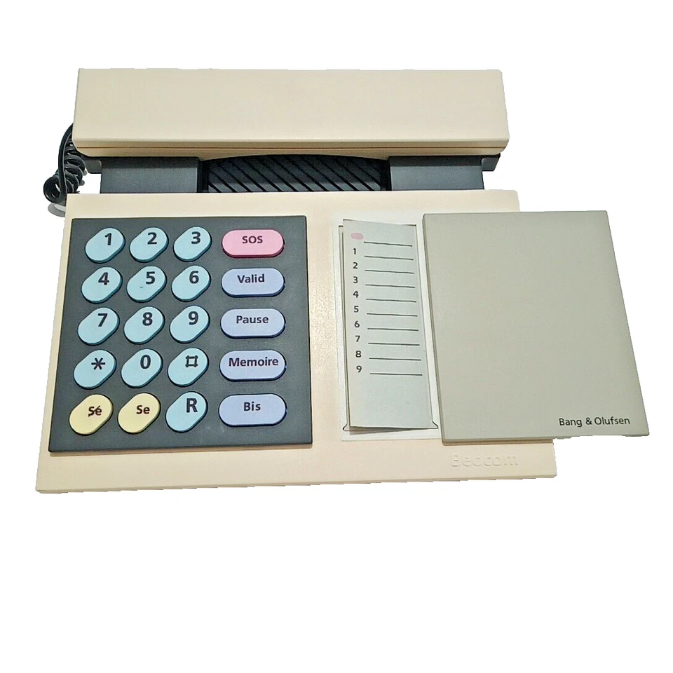 Téléphone Danois Bang & Olufsen Beocom 1000 Blanc 1991 Collector Vintage Rare - Bild 3 von 4