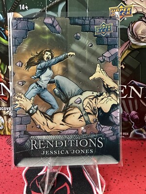 JESSICA JONES PLEXIGLASS Parallel /50 2024 UD Marvel Renditions Spider-Man