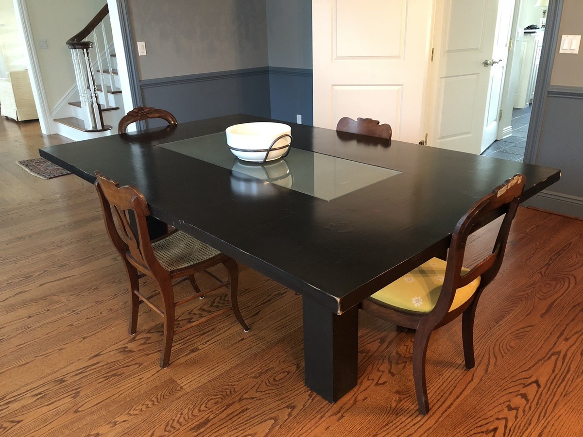 Large Black Dining Room Table