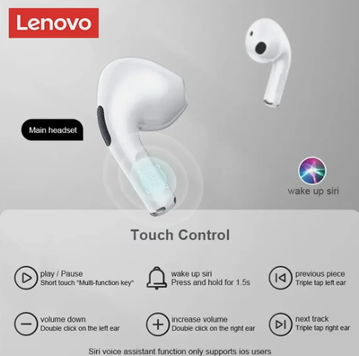 Lenovo LP40 Pro Bluetooth Headphones - White for sale online | eBay 