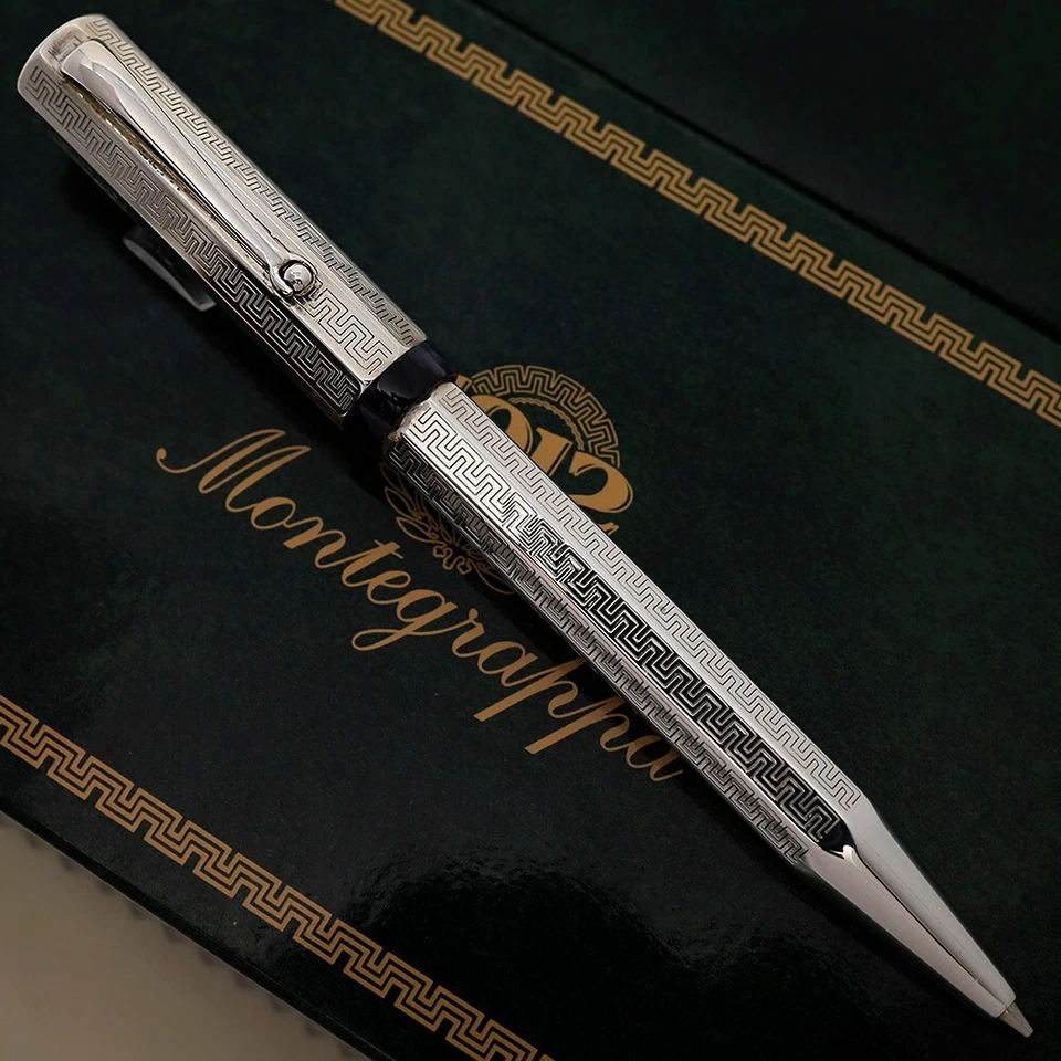 Montegrappa Privilege Small Etched Sterling Silver Mechanical