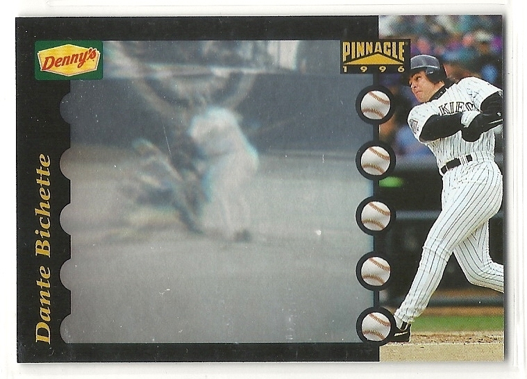 1996 Pinnacle Denny's Hologram - #19 - Dante Bichette - Colorado