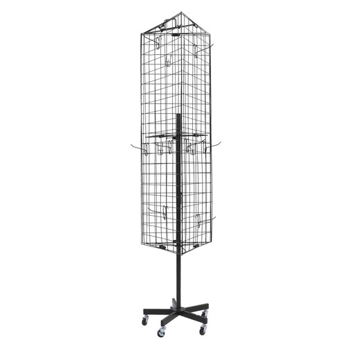 Triangular Grid Panel Display Stand, Floor Standing Gridwall Display Stand - Picture 11 of 14