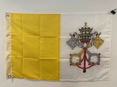 2 x 3 Country of Vatican City Keys 2' x 3' Flag Grommets Bx25