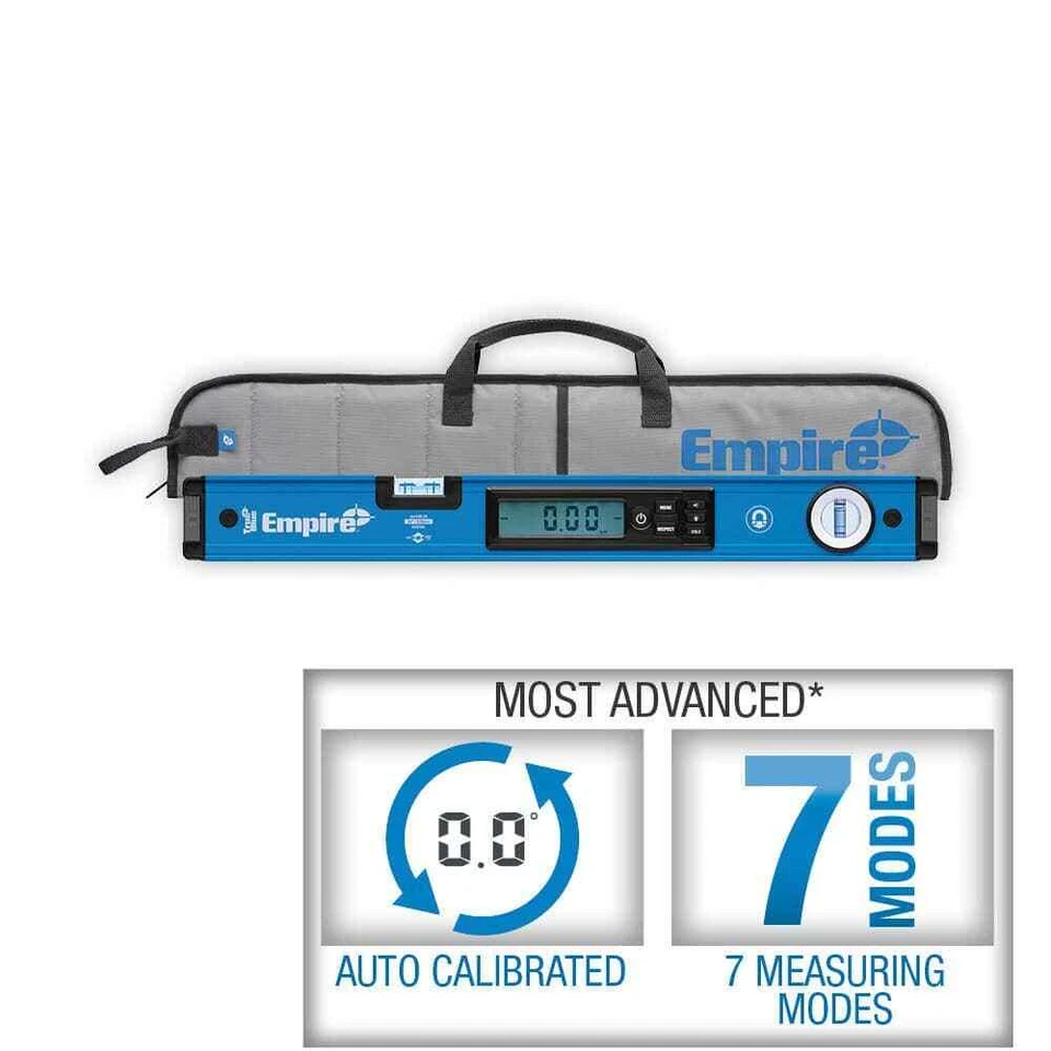 24" True Blue Magnetic Dual Backlit Digital Box Level w/ Protective Storage Case - Image 2 of 4