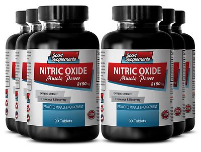 L Arginine 1000 - Nitric Oxide Muscle Power 3150mg - Muscle Gainer Pills 6B