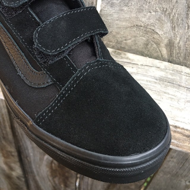 black vans with velcro straps