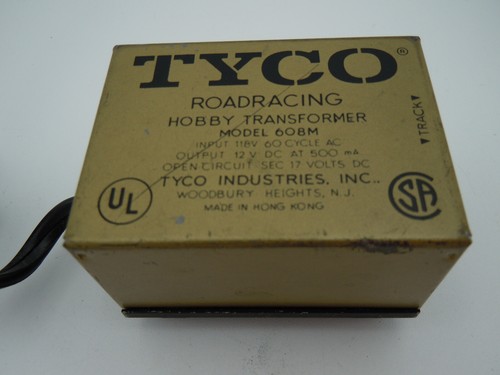 TYCO 17 VOLT DC MODEL 608M HO TOY TRANSFORMER / POWER PACK ~ TESTED @ 16.2V - Bild 3 von 3