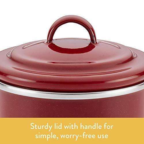 Ayesha Curry 46948 Enamel on Steel Bacon Grease Can / Sienna Red - Picture 6 of 9