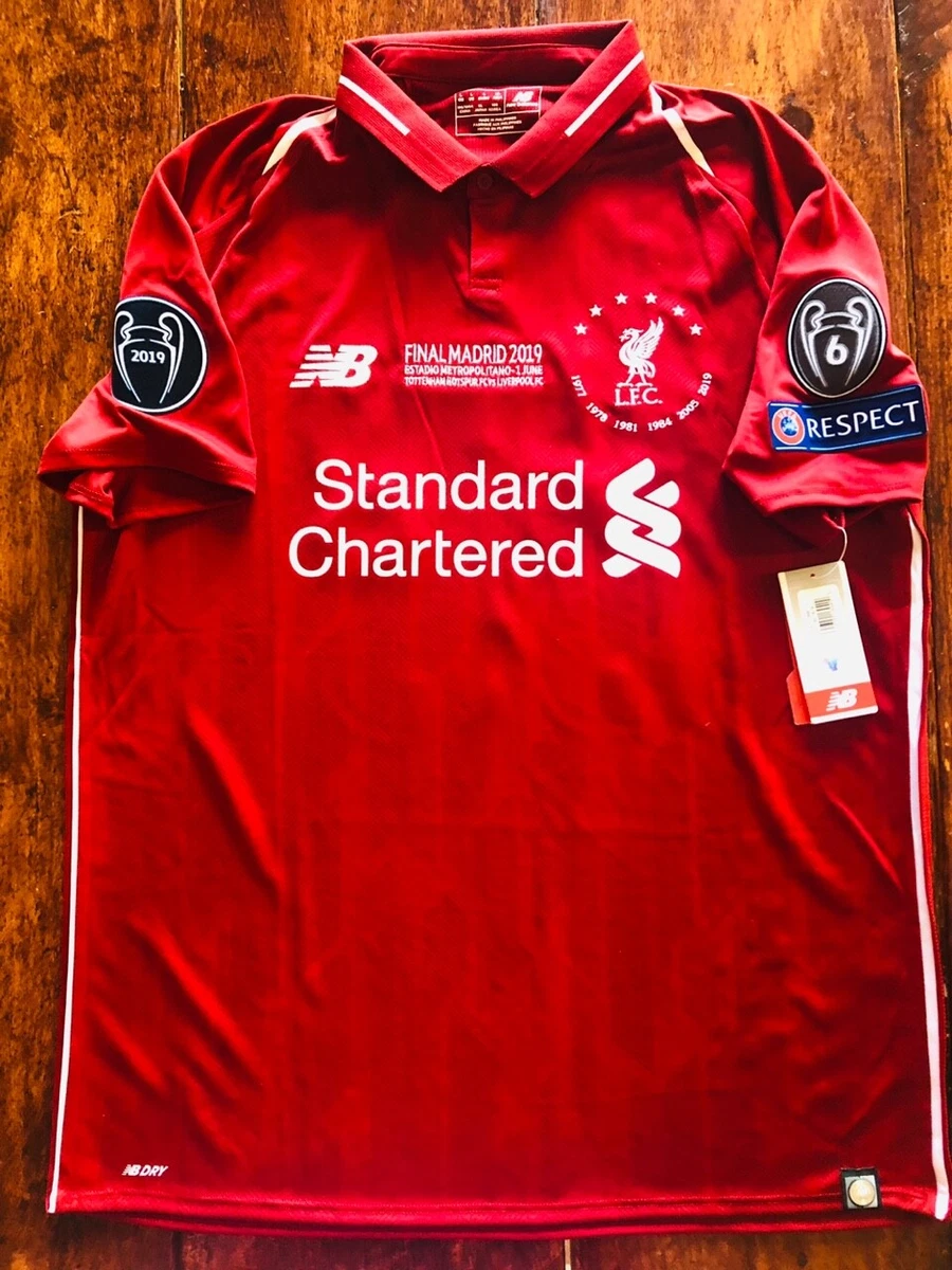 2018/19 New Balance Liverpool Champions League Commemorative Embroidered  Jersey