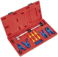 Image of FUEL LINE CLAMP & STOPPER KIT 12 PIECES SEALEY VS0558