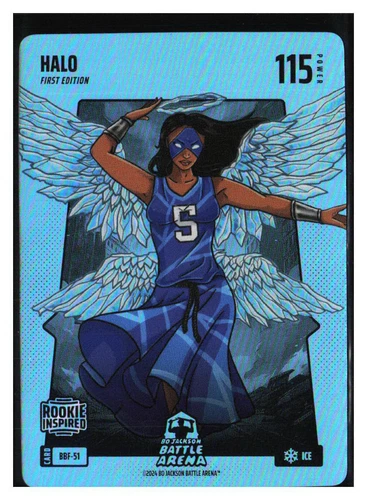 Bo Jackson Battle Arena Halo Angel Reese Blue Ice Battlefoil
