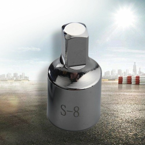 8mm Chrome Vanadium Steel Square Oil Sump Drain Plug Key Tool AS - Picture 10 of 10