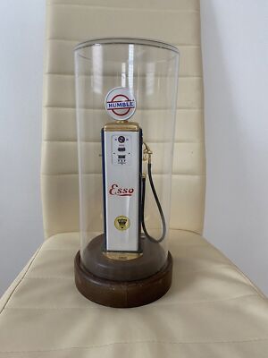 Vintage Humble Esso Exxon Gas Pump  1989 100,000 Gallon Club Exxon Rare