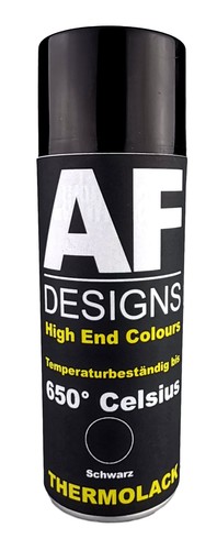 3 Thermolack Spray Spraydosen Ofenlack Auspufflack Hitzebest. 650 °C Schwarz 400 - Bild 2 von 3