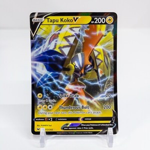 Tapu Koko V 072/202 Sword & Shield Base Ultra Rare Holo Pokemon TCG Card NM