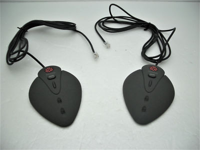 2 X Polycom SoundStation Premier Audio Conferencing Extended Mics 2201-02138-001