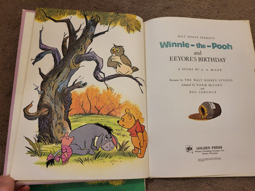 Walt Disney Presents Winnie The Pooh Eeyore's Birthday Book & Tigger Books VTG - Imagen 6 de 13