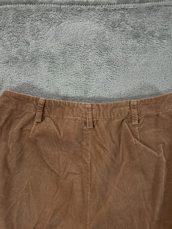 Pantalones de mezclilla ANN TAYLOR para mujer Petites marrón pana talla 6P pierna ancha tiro medio 30W 28L Foto 2 de 4