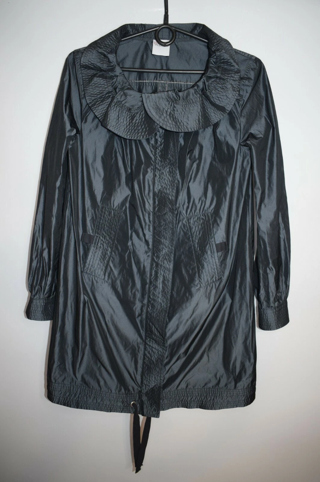 Trench giacca antipioggia rosso Valentino blu navy taglia small molto RARO