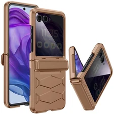 Motorola Razr+ 2025 Case with Privacy Screen & Hinge Protection